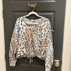 Leopard print sweatshirt
